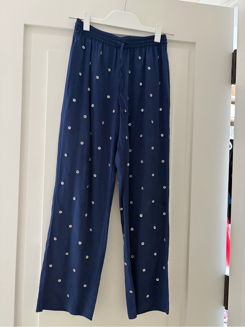 Hill House Navy Pants with Jewel detailing